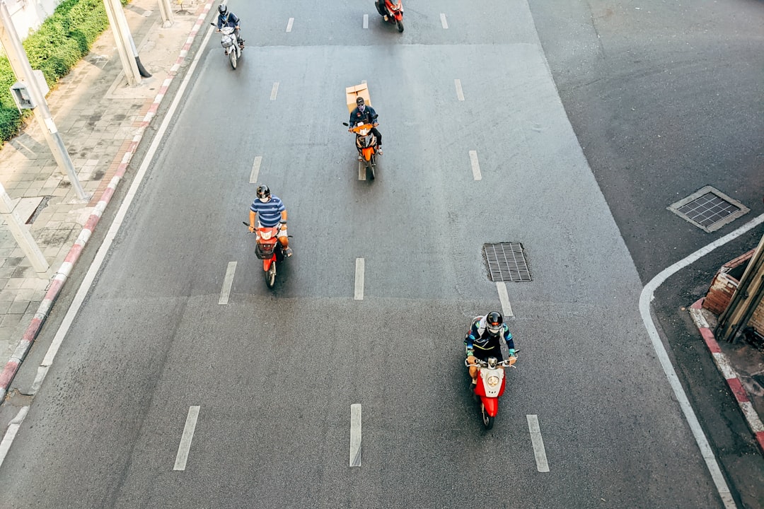 Motorcycle Group on Street